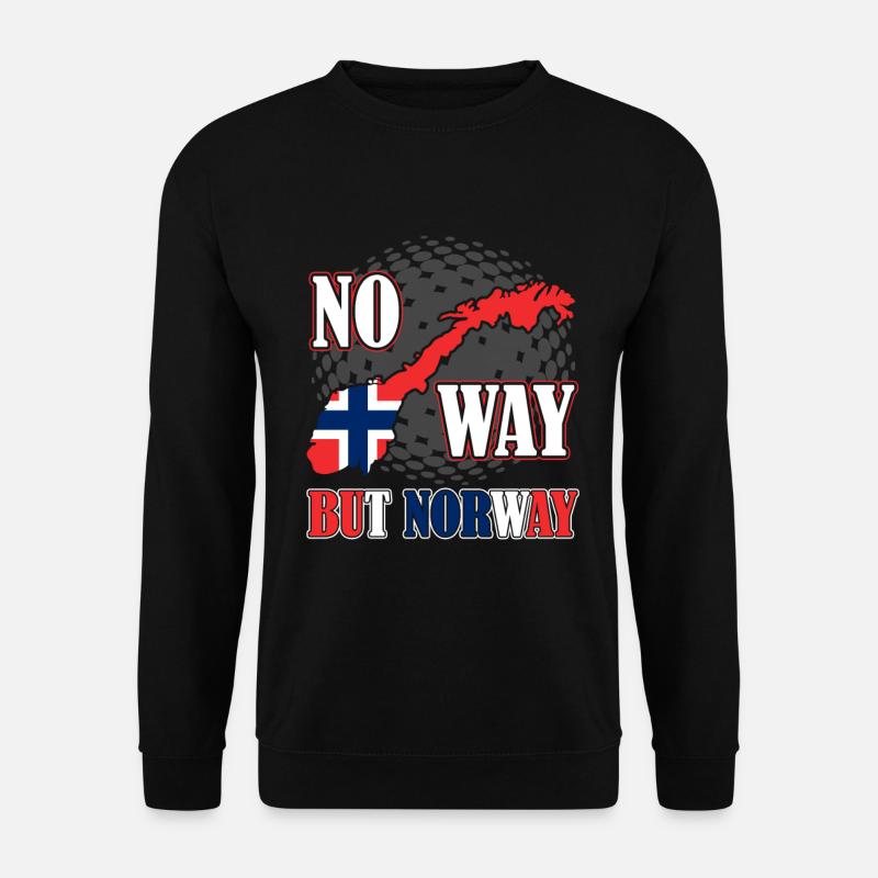 Norwegen Skandinavien Oslo Geschenk - Unisex Pullover - Schwarz