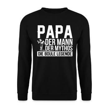 Boule Petanque Boccia Boules - Unisex Pullover - Schwarz - Vorne - Alina (178cm) & Michal (187cm)