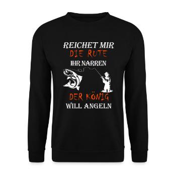 Angel Rute - Unisex Pullover - Schwarz - Vorne - Alina (178cm) & Michal (187cm)