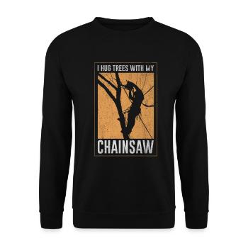Tronçonneuse Forester - Sweat-shirt Unisexe - noir - Devant - Alina (178cm) & Michal (187cm)