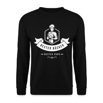 Baking Baker Sourdough Bread Master - Unisex Sweatshirt - black - Front - Alina (178cm) & Michal (187cm)
