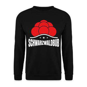Schwarzwald Schwarzwaldbub Geschenk - Unisex Pullover - Schwarz - Vorne - Alina (178cm) & Michal (187cm)