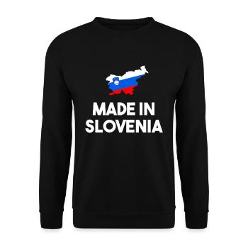 Slowenien! - Unisex Pullover - Schwarz - Vorne - Alina (178cm) & Michal (187cm)