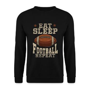 Football américain - Sweat-shirt Unisexe - noir - Devant - Alina (178cm) & Michal (187cm)