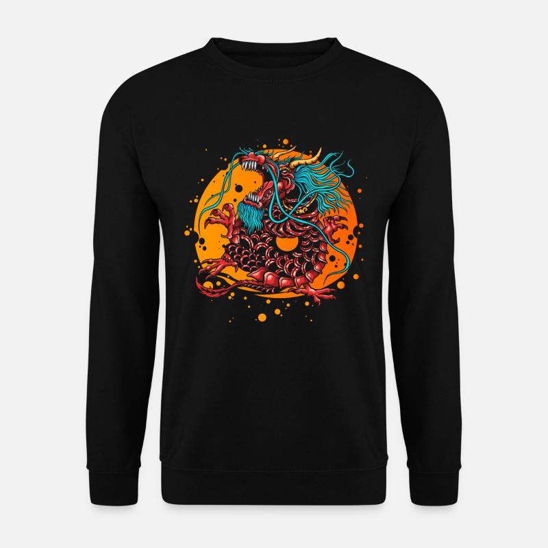 Drachen Chinesisch Drache China Asien Dragon - Unisex Pullover - Schwarz