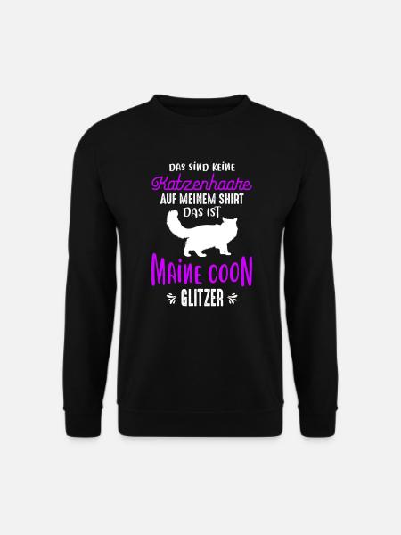 Das Ist Maine Coon Glitzer - Unisex Pullover - Schwarz