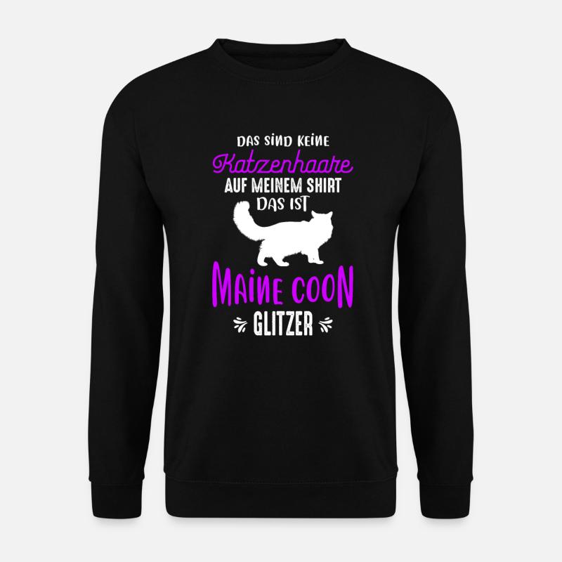 Das Ist Maine Coon Glitzer - Unisex Pullover - Schwarz
