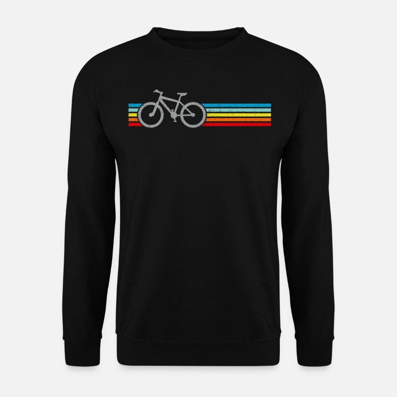 Retro Vintage Mountain Bike Bicycle Biking Cycle - Unisex Pullover - Schwarz