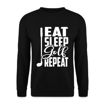 golf - Unisex Sweatshirt - black - Front - Alina (178cm) & Michal (187cm)