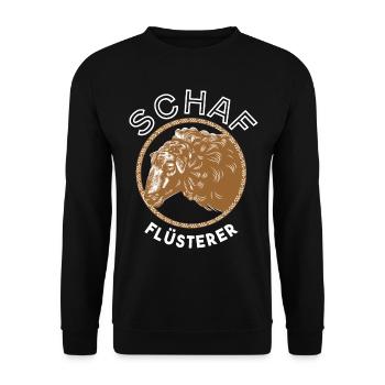 Schafe Schaf Landwirtschaft Geschenk - Unisex Pullover - Schwarz - Vorne - Alina (178cm) & Michal (187cm)