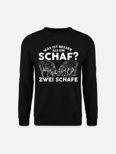 Landwirtschaft Schafe Schaf Geschenk - Unisex Pullover - Schwarz