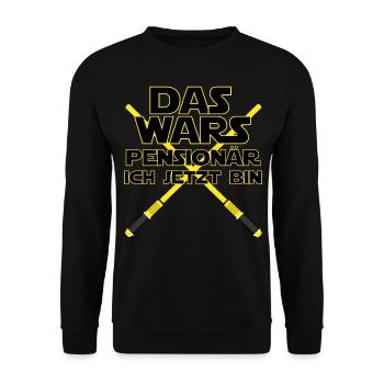 Das Wars 2020 Pensionär - Unisex Pullover - Schwarz - Vorne - Alina (178cm) & Michal (187cm)
