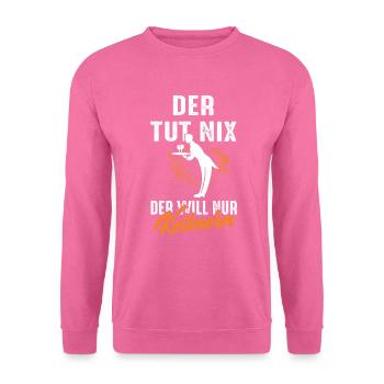 Kellner Kellnern Restaurant Bediunung Oberkellner - Unisex Pullover - Pink - Vorne