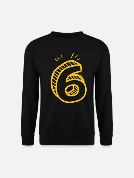 6 Nummer 6 - Unisex Pullover - Schwarz