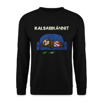 Kalsarikännit - Unisex Pullover - Schwarz - Vorne - Alina (178cm) & Michal (187cm)