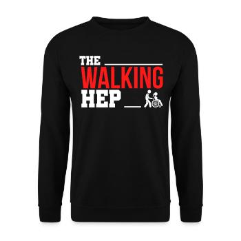 Caregiver Nursing Educator Hep Gift - Unisex Sweatshirt - black - Front - Alina (178cm) & Michal (187cm)