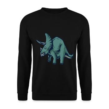 dinosaure - Sweat-shirt Unisexe - noir - Devant - Alina (178cm) & Michal (187cm)