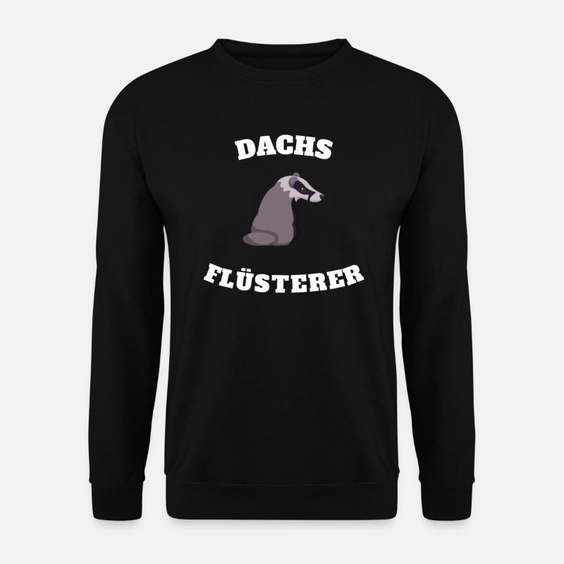 Dachs Flüsterer Geschenkidee - Unisex Pullover - Schwarz
