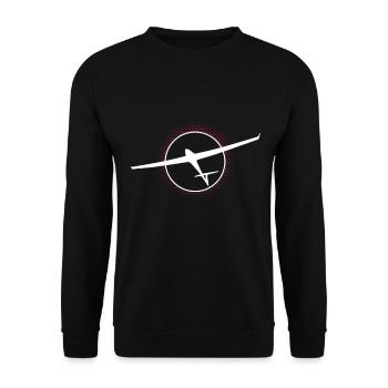 Glide Into The Cricle Soaring - Unisex Sweatshirt - black - Front - Alina (178cm) & Michal (187cm)