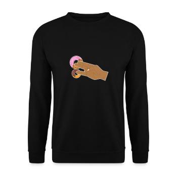 two for the pinky one for the stinky versaut humor - Unisex Pullover - Schwarz - Vorne - Alina (178cm) & Michal (187cm)