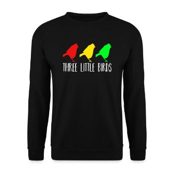Reggae Musik Fan Geschenk - Unisex Pullover - Schwarz - Vorne - Alina (178cm) & Michal (187cm)