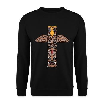 indian indian headdress - Unisex Sweatshirt - black - Front - Alina (178cm) & Michal (187cm)
