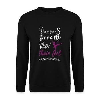 Danseur danseur danse danse sport cadeau - Sweat-shirt Unisexe - noir - Devant - Alina (178cm) & Michal (187cm)