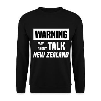 Neuseeland! - Unisex Pullover - Schwarz - Vorne - Alina (178cm) & Michal (187cm)