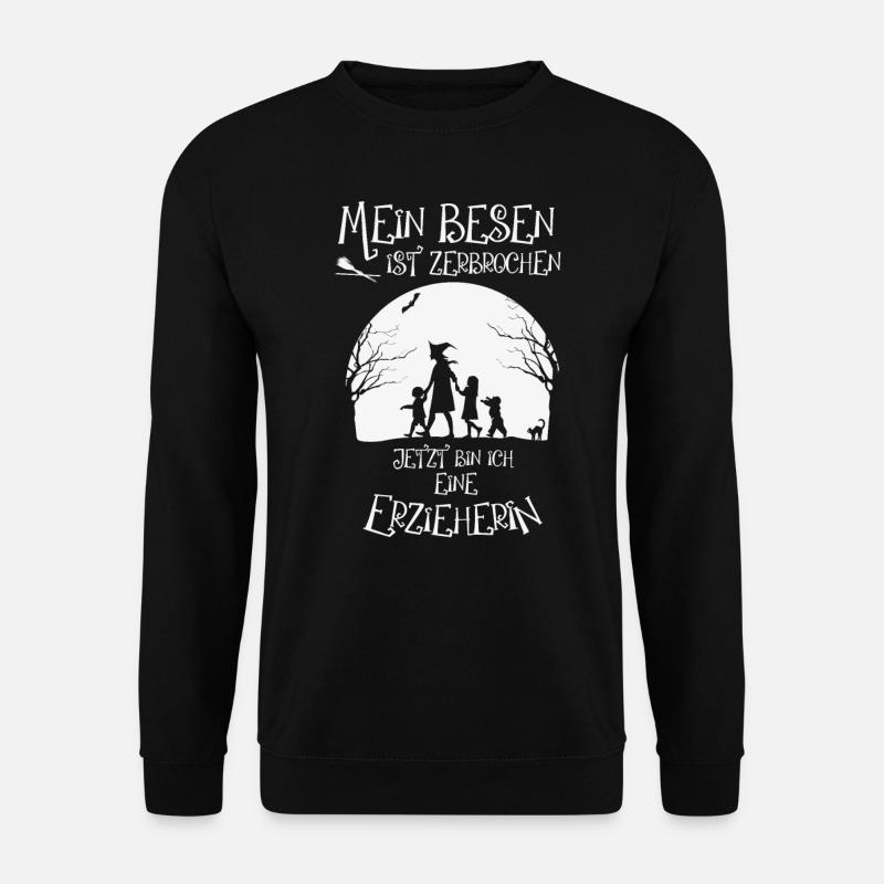 Halloween Erzieher Lehrer Vorschule Pädagoen - Unisex Pullover - Schwarz