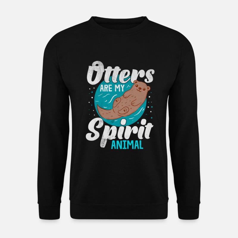 Otter animal - Unisex Sweatshirt - black