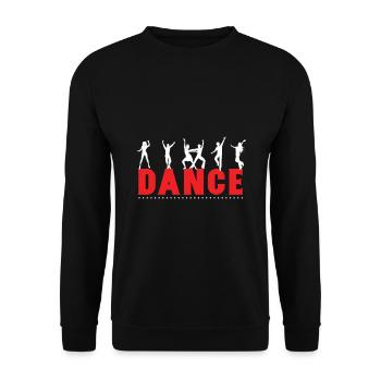 Dancer dancer dancing dance sport gift - Unisex Sweatshirt - black - Front - Alina (178cm) & Michal (187cm)