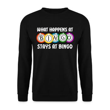 Bingo - Unisex Pullover - Schwarz - Vorne - Alina (178cm) & Michal (187cm)