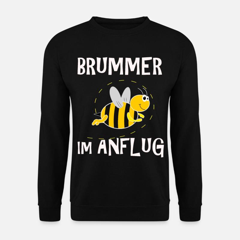 Brummer Im Anflug Pummel Hummel Imker Bienen Honig - Unisex Pullover - Schwarz