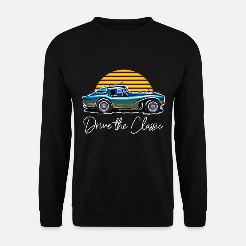 Oldtimer-Design, 80er Jahre Nostalgie - Unisex Pullover - Schwarz