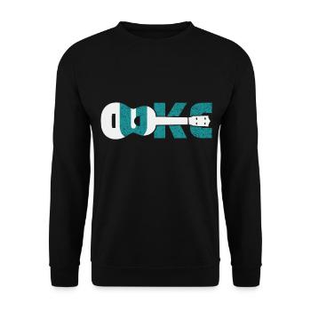 Ukulele - Unisex Pullover - Schwarz - Vorne - Alina (178cm) & Michal (187cm)