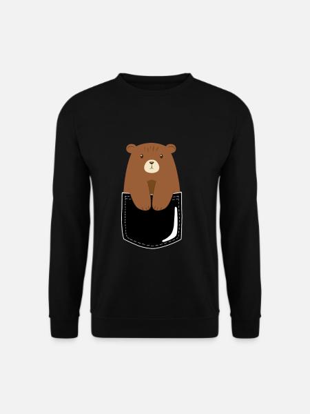 L'ours à emporter. - Sweat-shirt Unisexe - noir