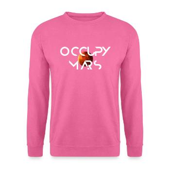 Occupy Mars Terraform Design - Sweat-shirt Unisexe - rose - Devant