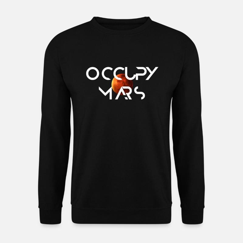 Occupy Mars Terraform Design - Unisex Pullover - Schwarz
