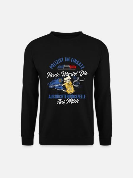 Polizist im Einsatz - Polizei Polizist - Unisex Pullover - Schwarz