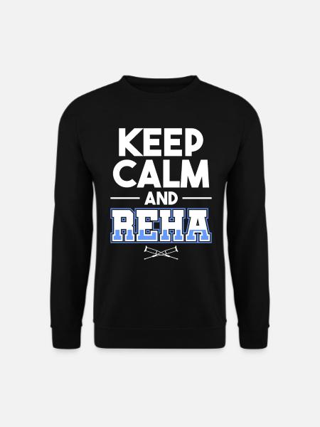 Sportverletzung Knie Krücken Kreuzband Geschenk - Unisex Pullover - Schwarz