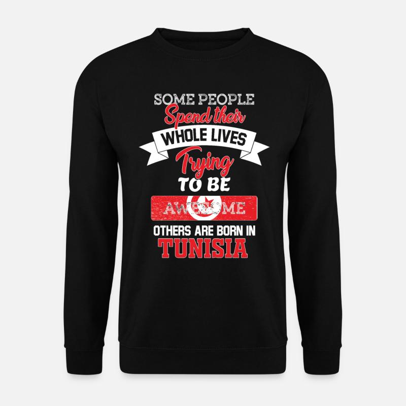 Geboren in tunesien - Unisex Pullover - Schwarz