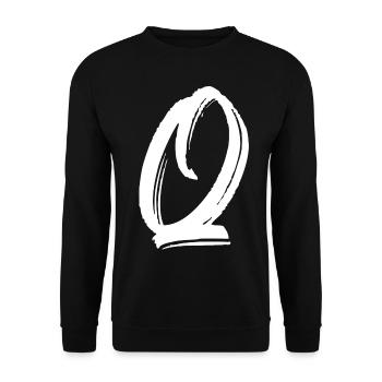 q - Unisex Pullover - Schwarz - Vorne - Alina (178cm) & Michal (187cm)