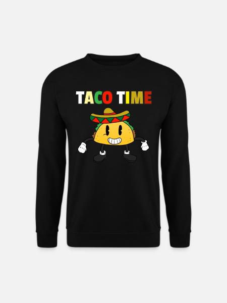 Taco Time Tacoliebhaber Tacoliebe Tacofan Spruch L - Unisex Pullover - Schwarz
