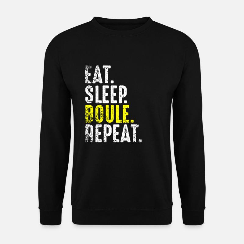 Boule Boulespieler Boules Bouler Boulen Geschenk - Unisex Pullover - Schwarz