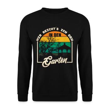 Assez pour moi j'irai au jardin - Sweat-shirt Unisexe - noir - Devant - Alina (178cm) & Michal (187cm)