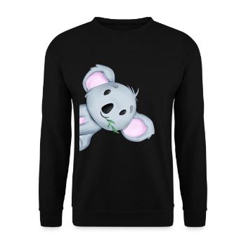 Cute Koala Australia gift - Unisex Sweatshirt - black - Front - Alina (178cm) & Michal (187cm)