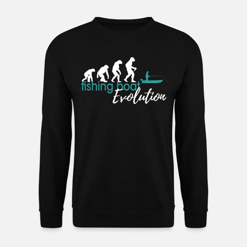 Fishing Boat Evolution - Unisex Sweatshirt - black