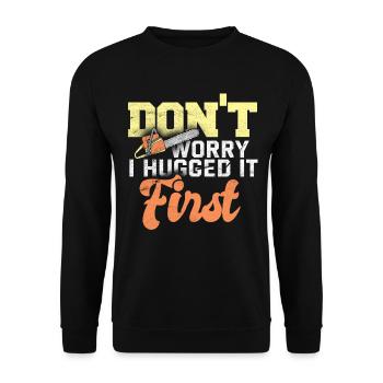 lumberjack - Unisex Sweatshirt - black - Front - Alina (178cm) & Michal (187cm)