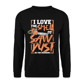 Cadeau de forêt de hache de bûcheron - Sweat-shirt Unisexe - noir - Devant - Alina (178cm) & Michal (187cm)