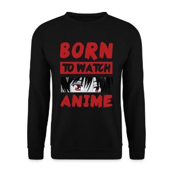 Hentai Manga Anime Waifu japanese ahegao sexy girl - Unisex Sweatshirt - black - Front - Alina (178cm) & Michal (187cm)